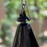 Large pendant light 45cm enameled sheet metal