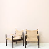 Scandinavian 'Safari Chair' style armchairs