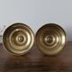 Pair of brass candle holders