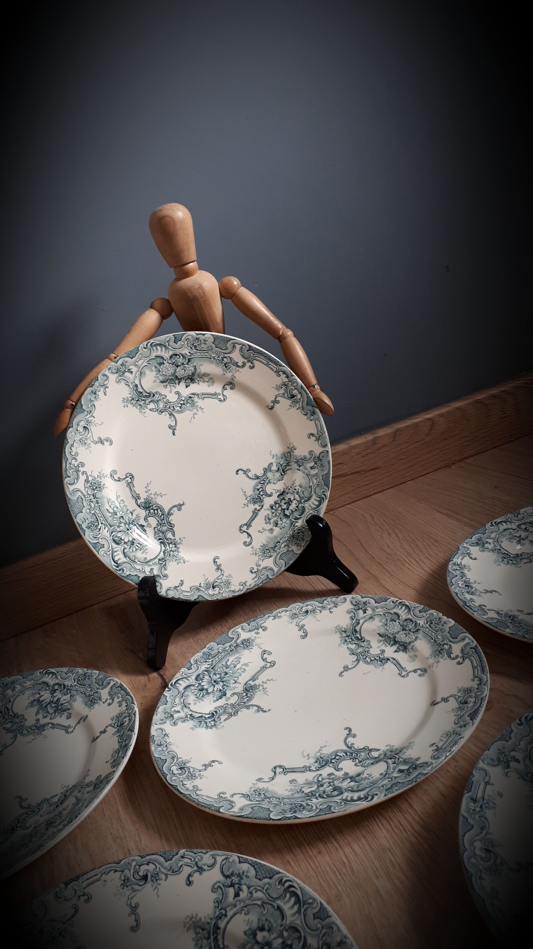 Set of 6 plates dessert Dauphin 1920