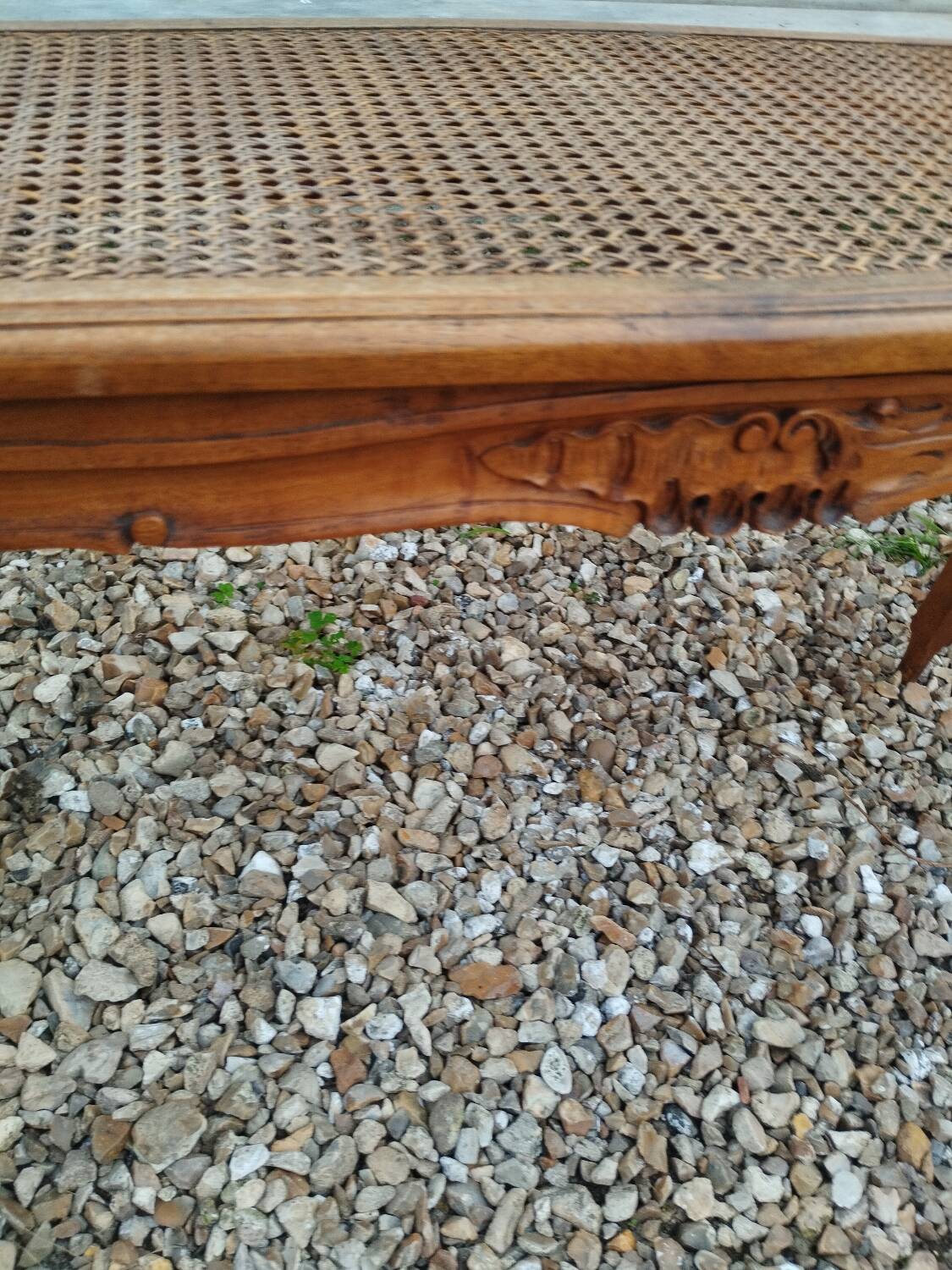Banquette de piano ancienne style Louis XV
