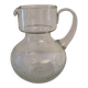 Pichet en verre gravé décor floral – 75 cl – milieu XXᵉ siècle