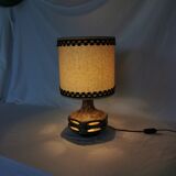 Openwork ceramic lamp, Stein Keramik, Germany, space age, 1960.