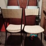 4 chairs Colette Gueden Skaï mulching effect