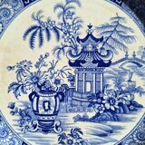 Creil and Montereau porcelain plate with Chinese decor