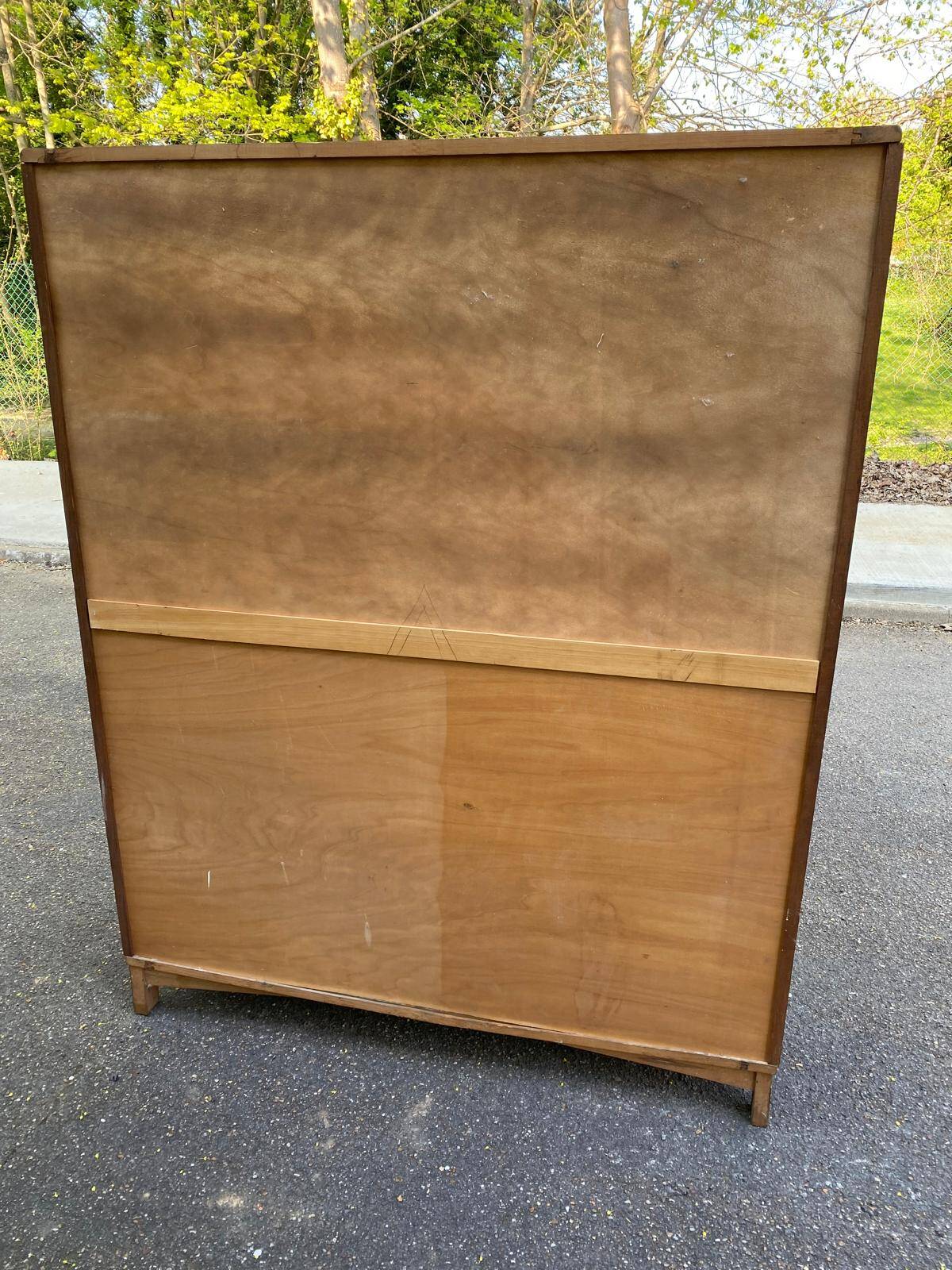 Art Deco wardrobe with mirrored door 145cm