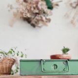 Green metal workshop drawer - tray