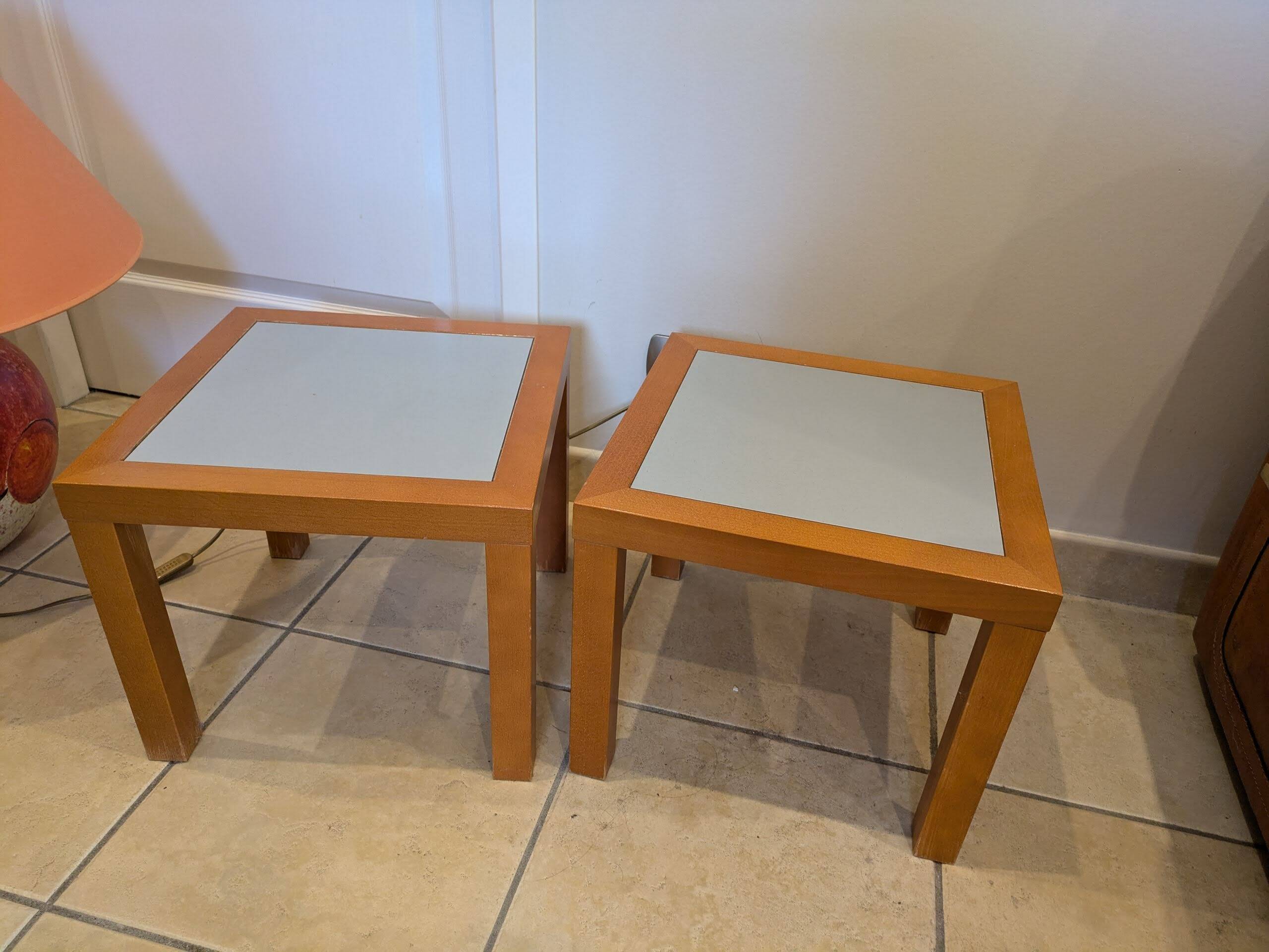 Etagère Designer Pascal Mourgue - en verre trempé et bois - Cinna Roset