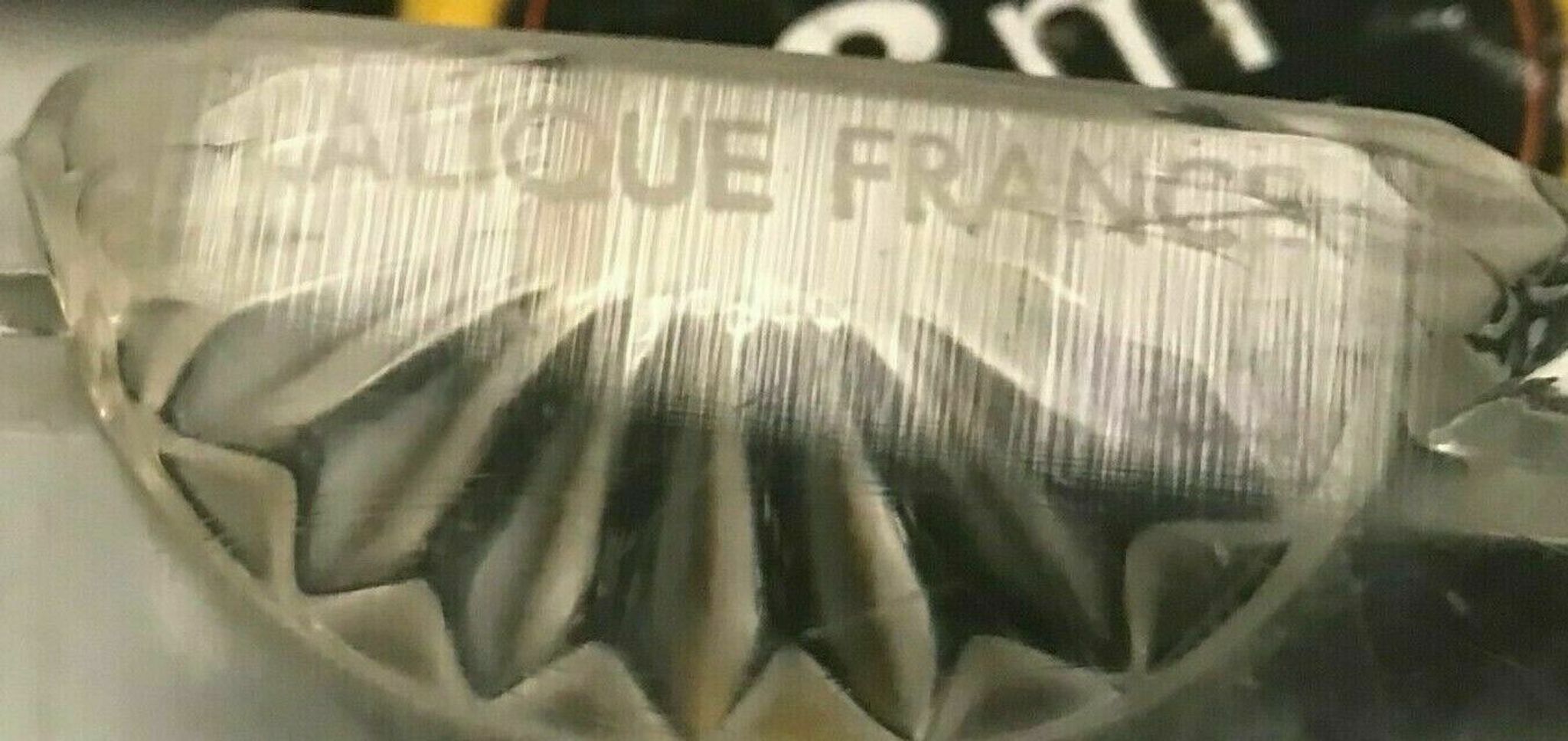 Empty crystal pocket of the 20th century Lalique house