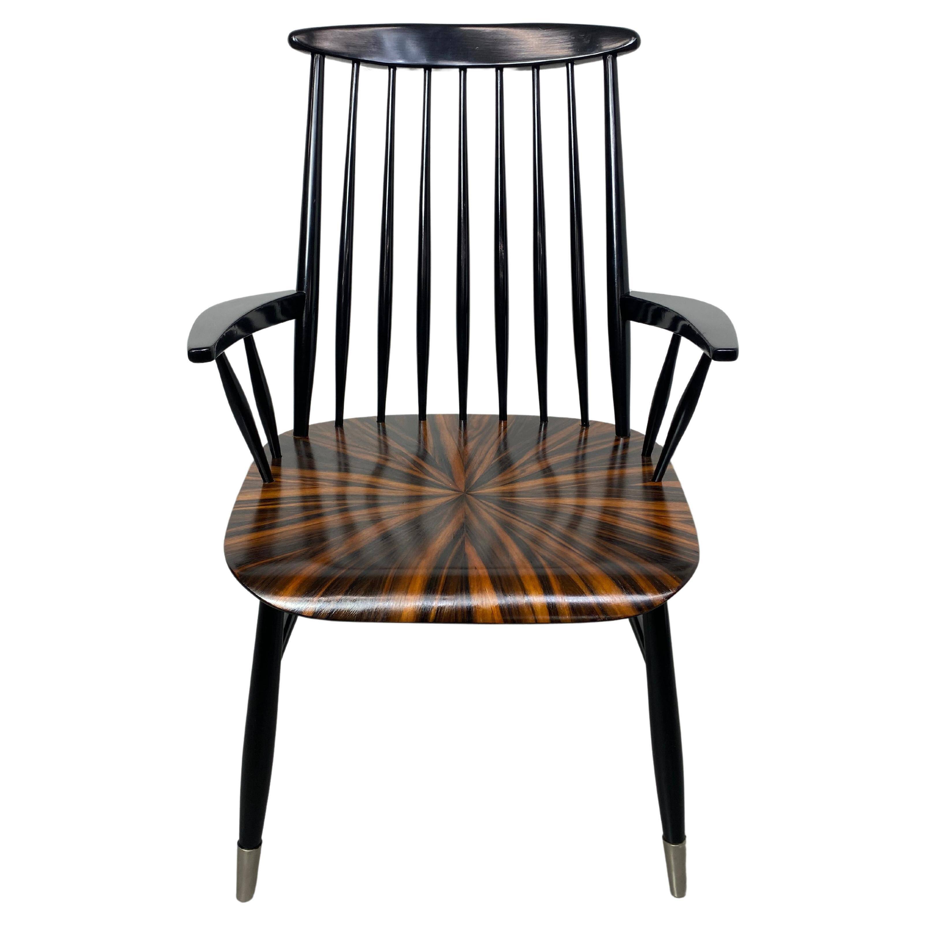 Mid-century Scandinavian design office chair attributed to Ilmari Tapiovaara.