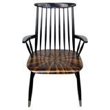 Mid-century Scandinavian design office chair attributed to Ilmari Tapiovaara.