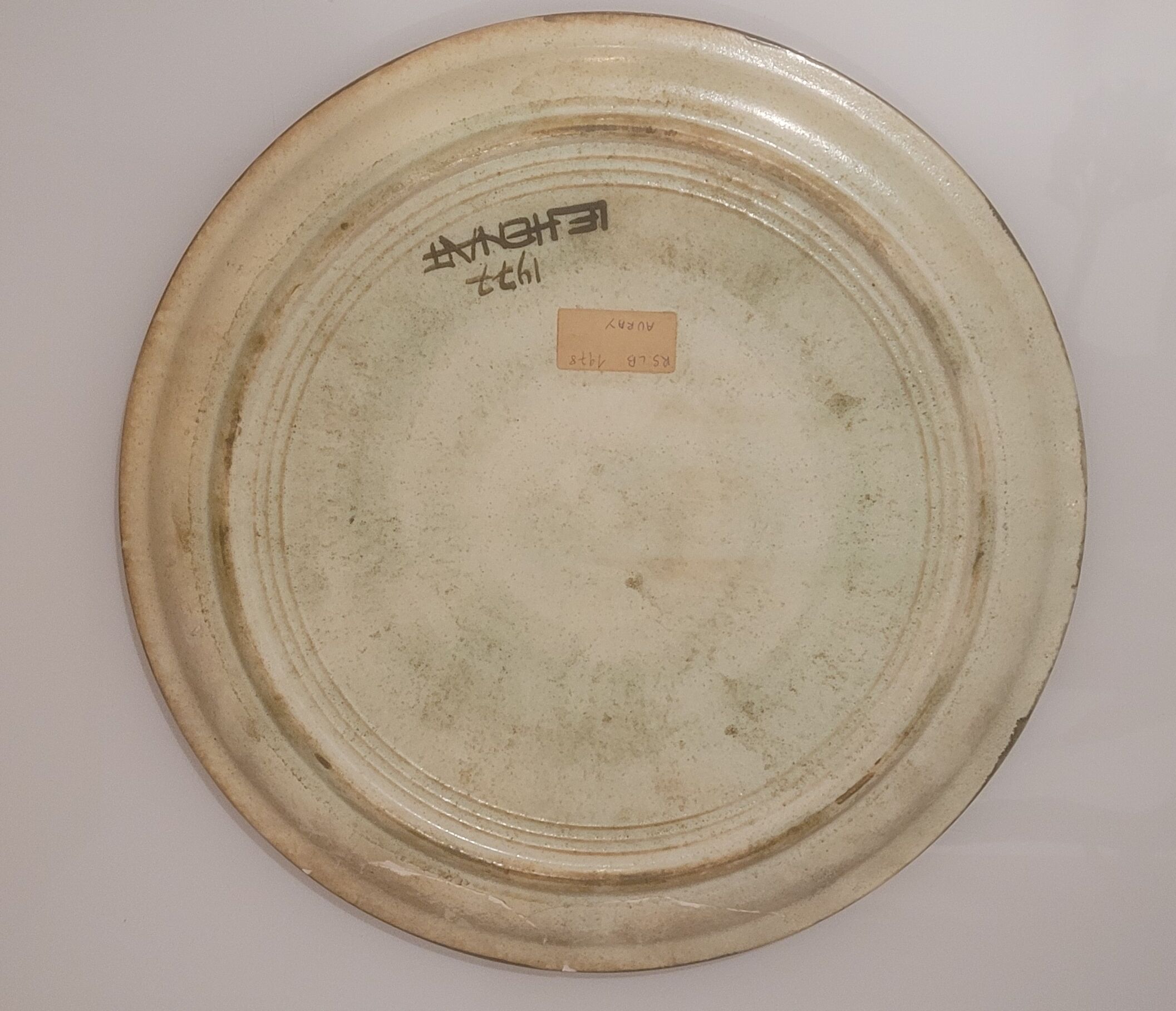 Dish / plate vintage ceramic wall decoration by Danuta Le Henaff