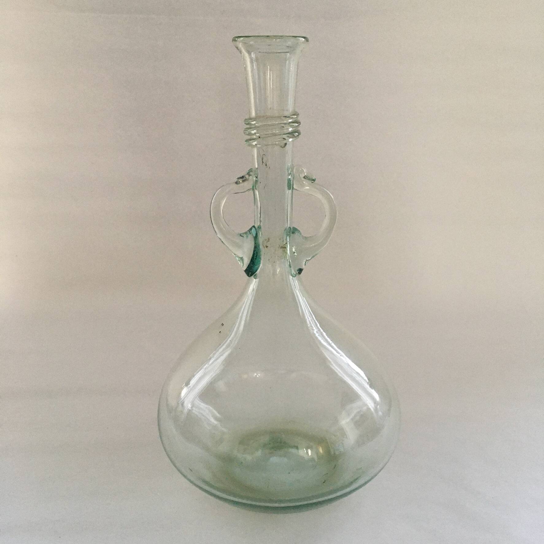 Italian blown glass carafe