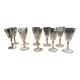 Cut crystal liqueur glasses