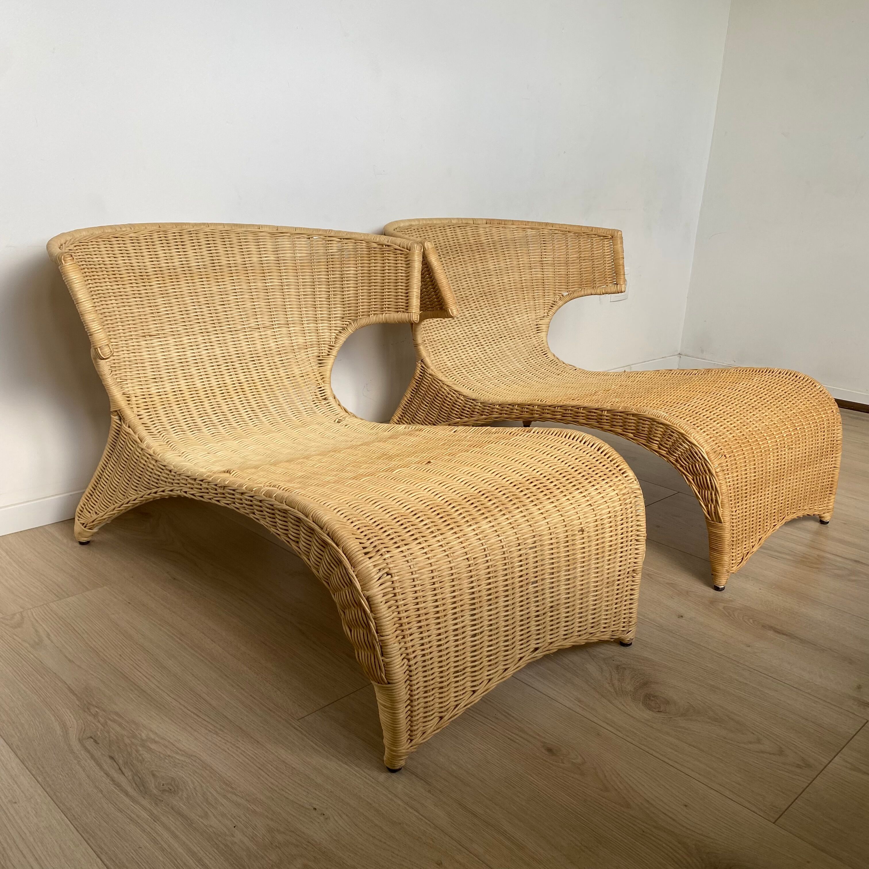 IKEA PS SÄVÖ rattan lounge chairs