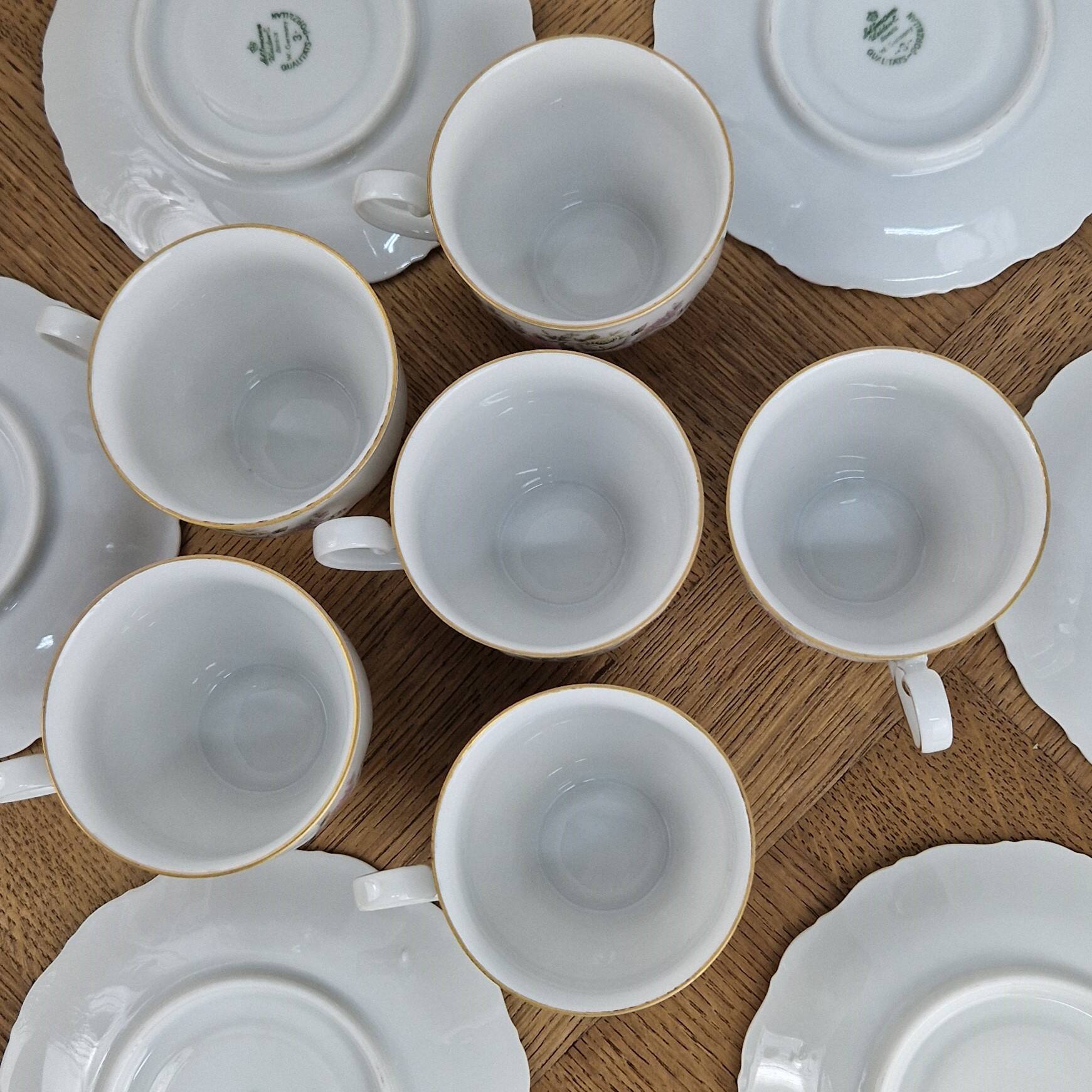 6 vintage SELFMANS coffee cups