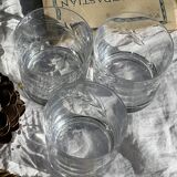 Set of Three 30cl Vintage Crystal Whisky Glasses // Epi Model // Art d