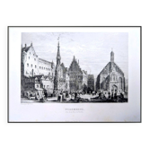 Nuremberg, vintage engraving, printed in 1841.