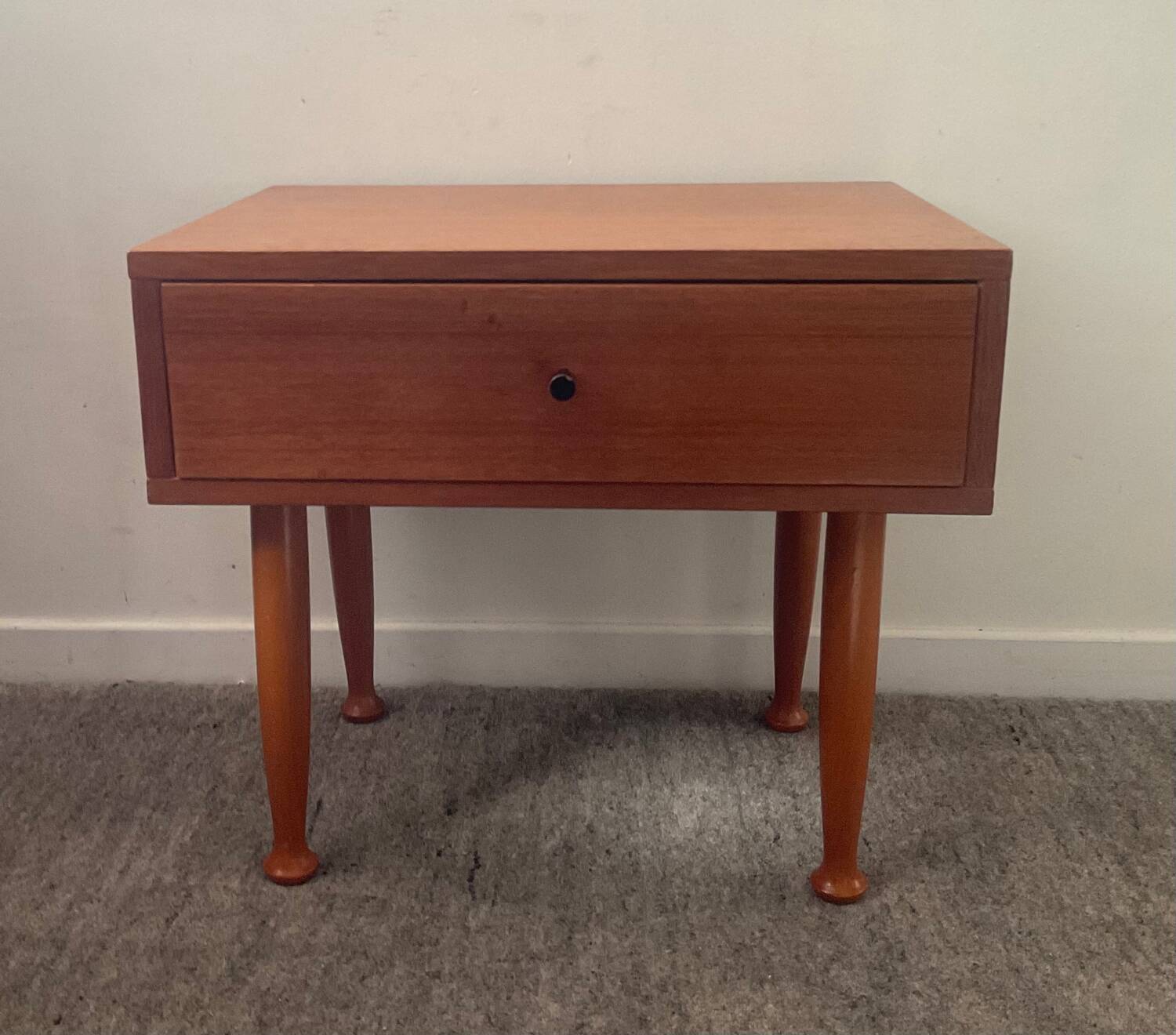 Scandinavian teak bedside table, 1960s