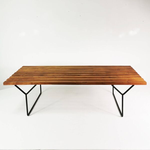 Banc modèle 400, Knoll International, conçu par Harry Bertoia, États-Unis, années 1950.