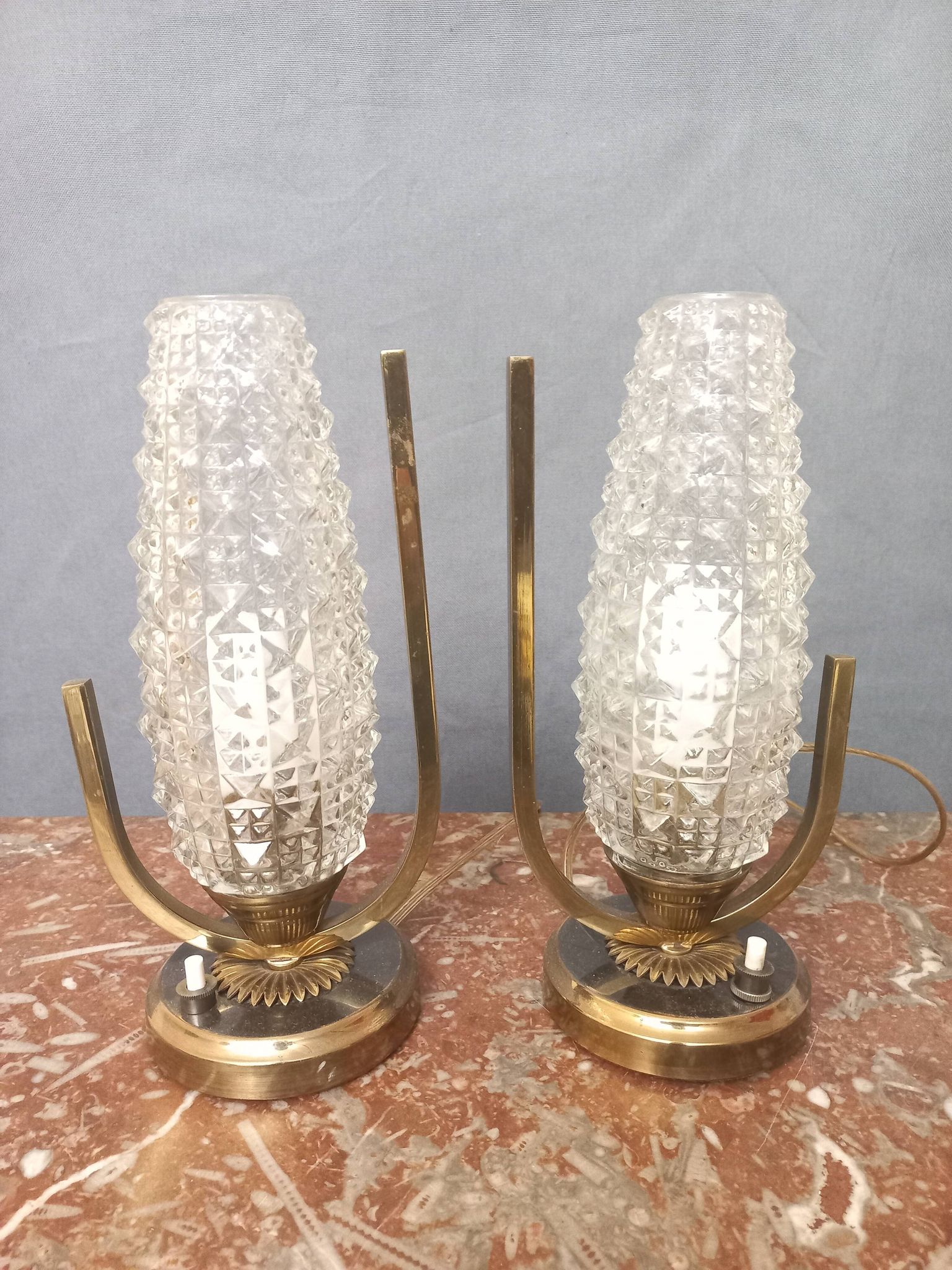Pair of designer lamps