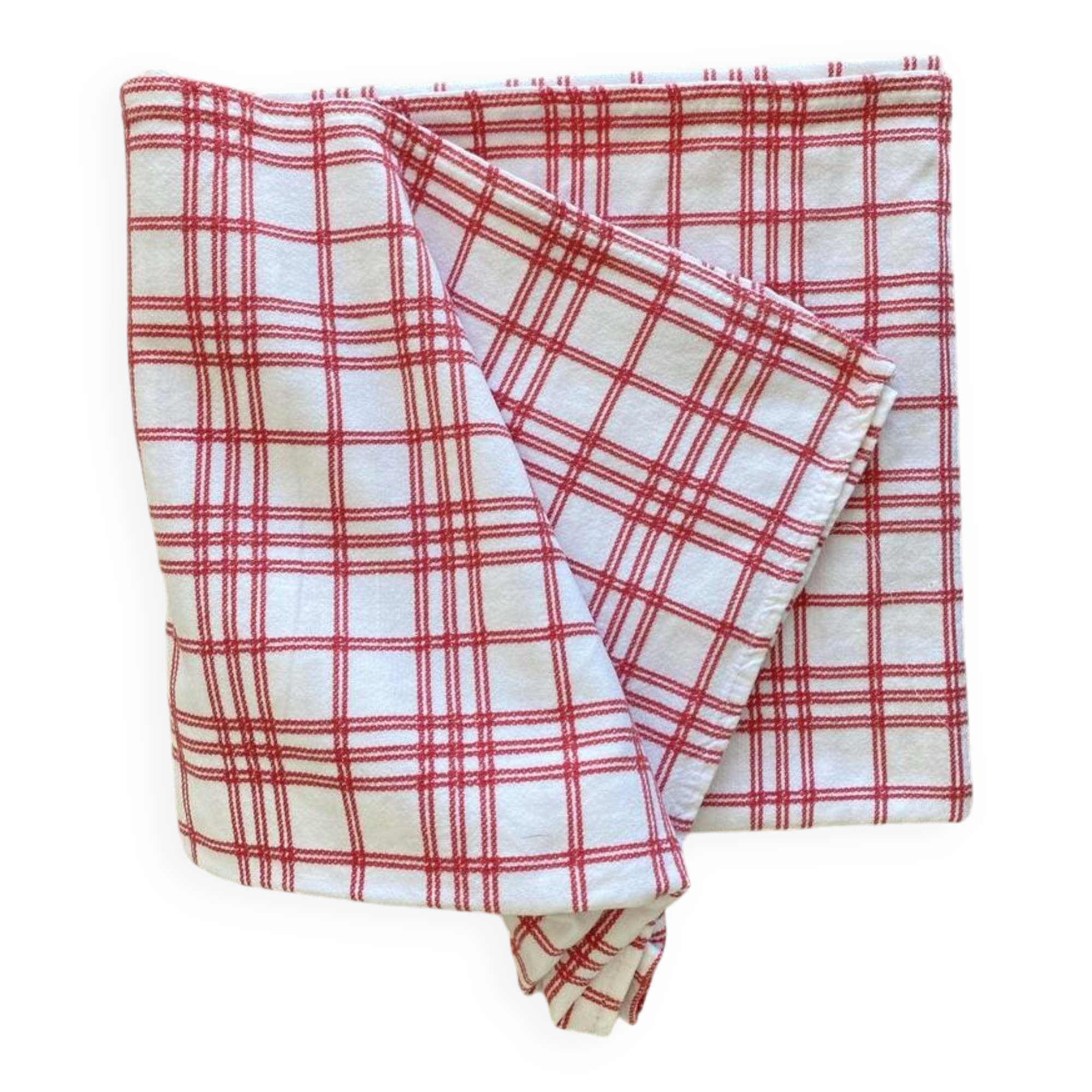 6/8 place setting tablecloth embroidered "laura ashley" 80's - Cotton - 165x145