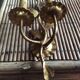Wall lamp in gold metal