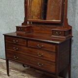 English Napoleon III psyche commode – mahogany – Elegant and functional
