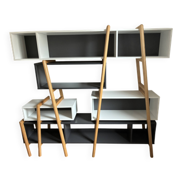 Bibliothèque modulable Wood Tang Design x Miliboo – Designers Thomas Mandor