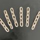 6 knife holders, table jewelry, metal chain shape