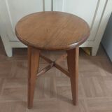 Natural wooden stool around year 60-70