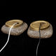 Pair of blown glass wall lamps, 1960/70