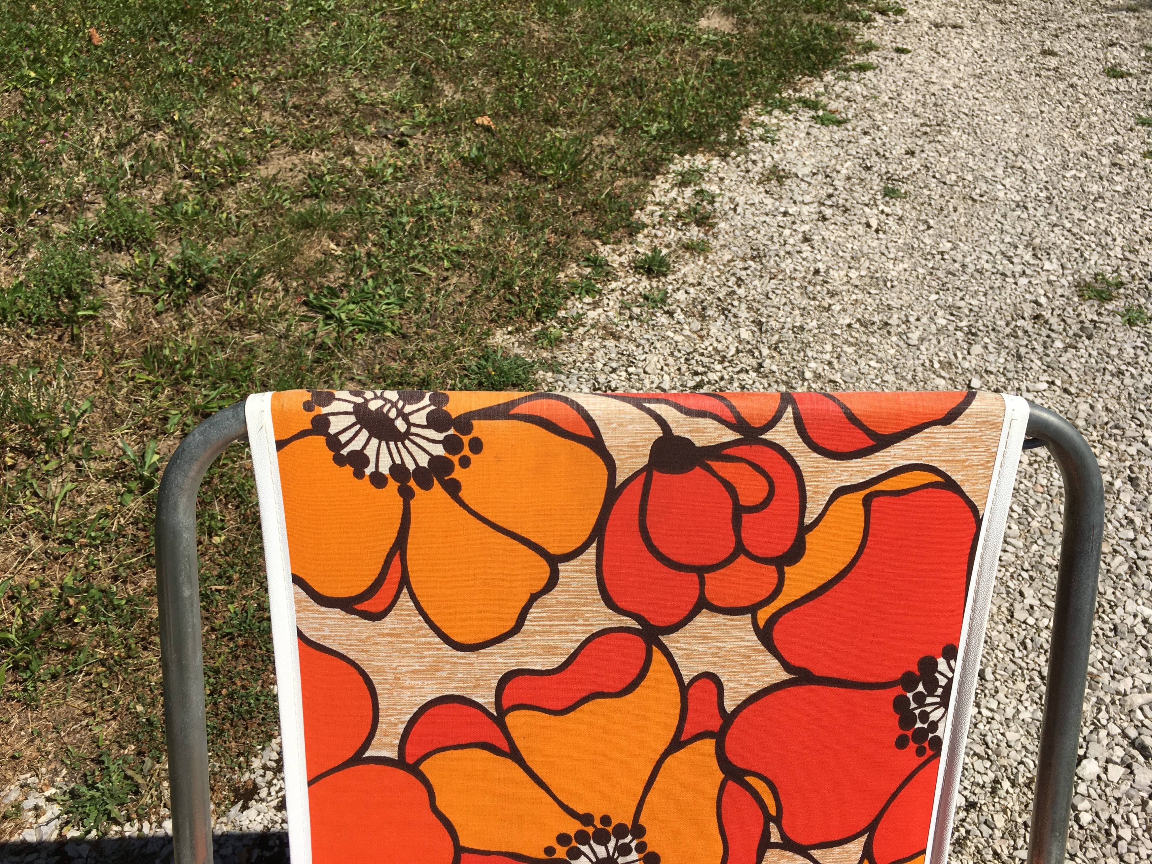 Pair of vintage camping chairs