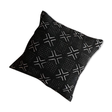 Housse de coussin en véritable bogolan du Mali