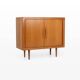 Danish teak sideboard with tambour doors, 1960s