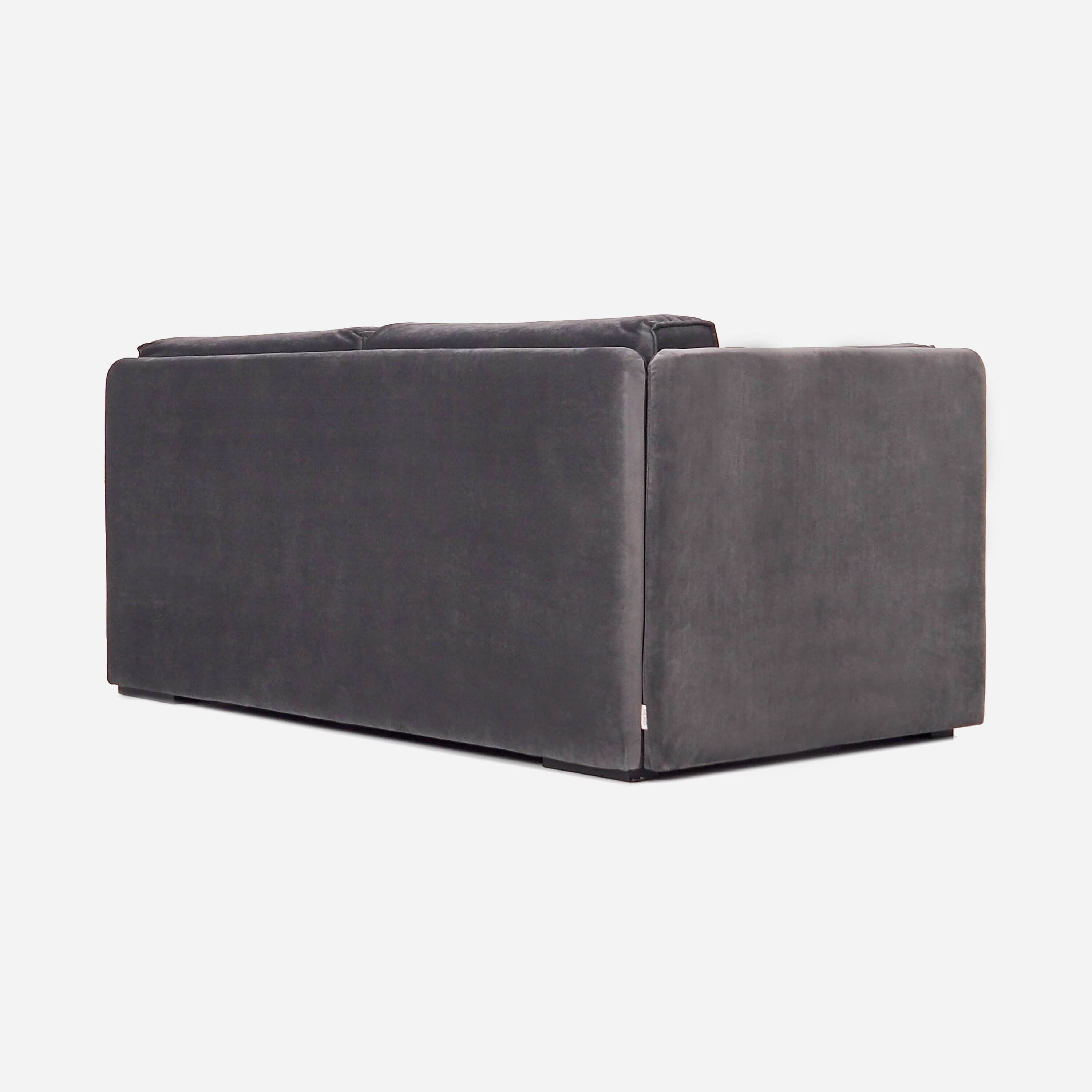 Sofa HAGA grey velour, Scandinavian design