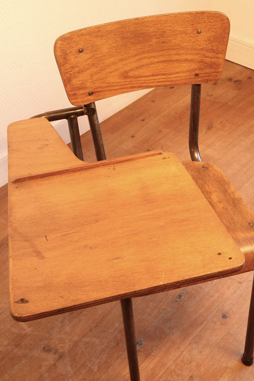 Vintage-written conference and exam chair.