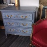 Louis XV style patinated chest of drawers
