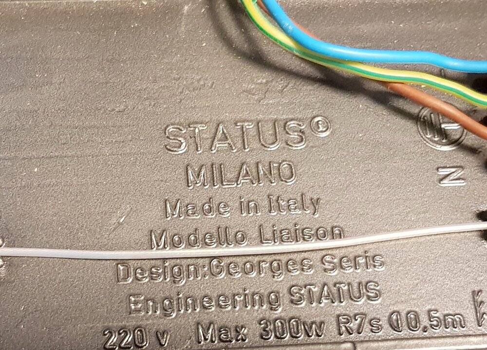 Postmodern Wall Lamp Liaison by Georges Seris for Status, 1990s