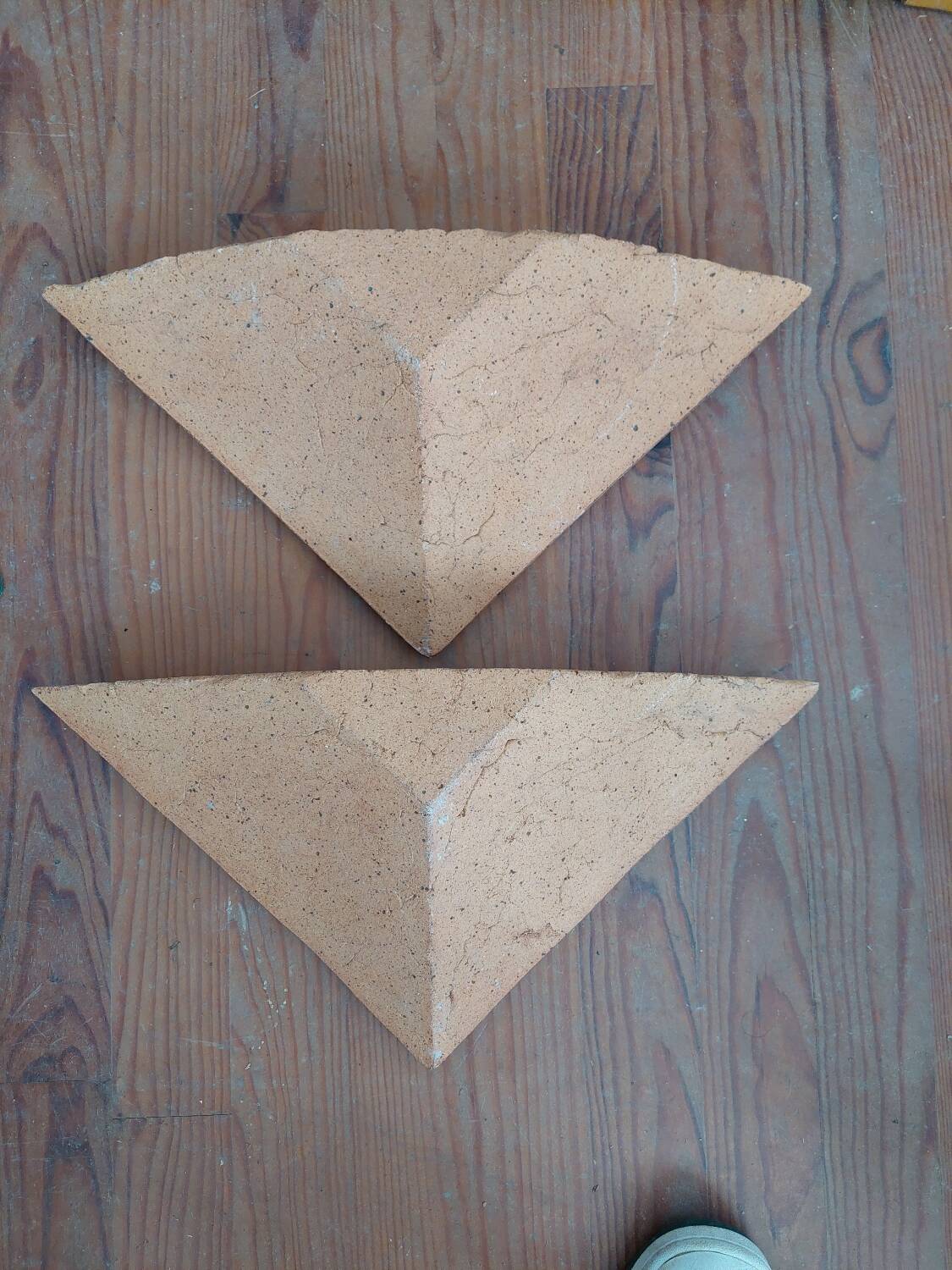 Designer earthenware wall lights