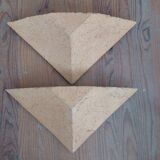 Designer earthenware wall lights