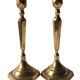 Solid brass candle holders
