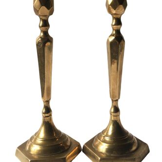 Solid brass candle holders