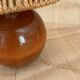 Wood lamp, fabric cable 2M, cord lampshade 1960