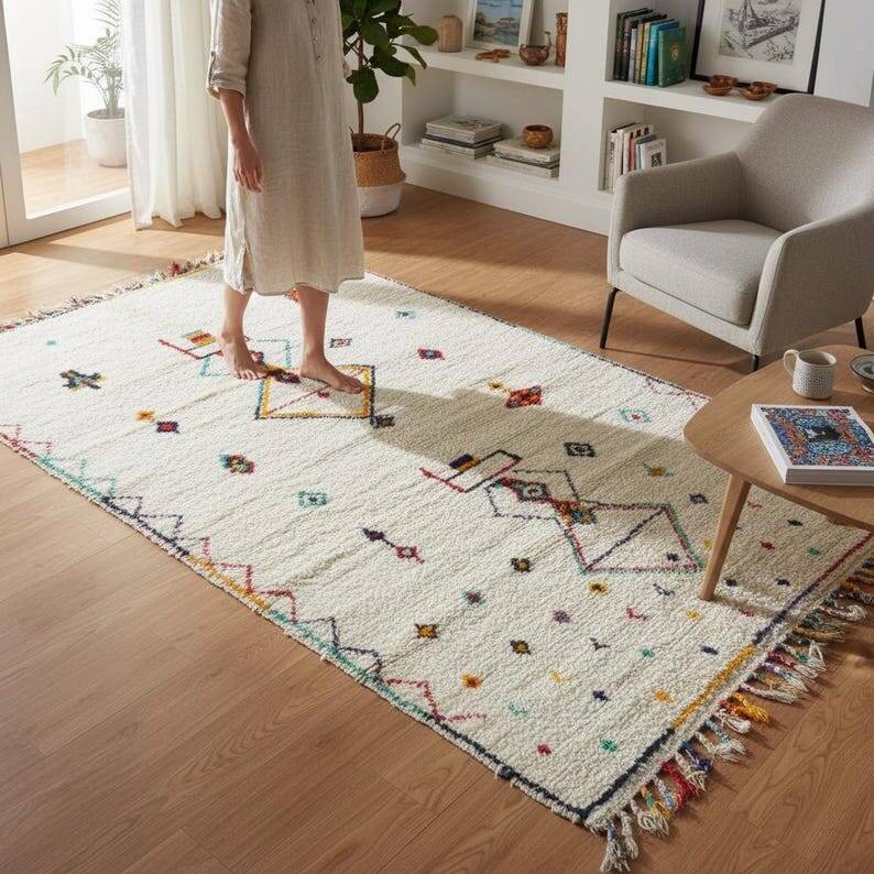 Handmade Knotted Berber Rug 150/250cm