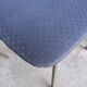 Set of 4 Vintage Stol Kamnik School Chairs Blue Upholstered Retro Dining Ch