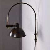 Applique murale en laiton vintage. Entièrement réglable