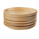 Lot de 7 assiettes plates Sarreguemines grès moucheté