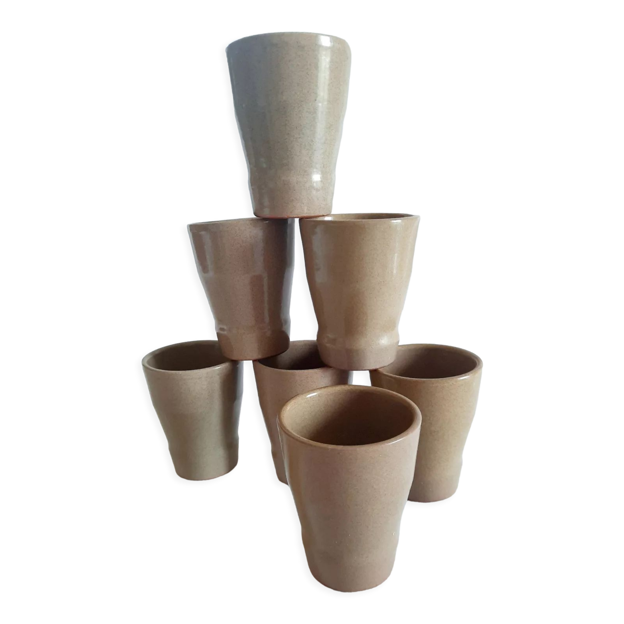 Stoneware cup glasses