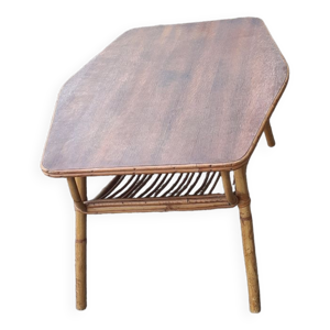 Table basse rotin années